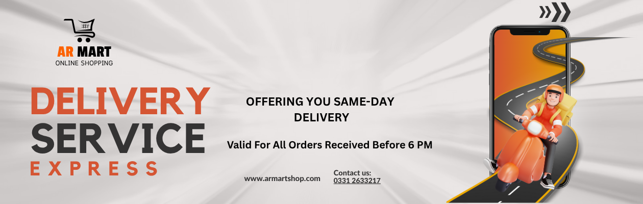 White Orange Modern Illustrative Delivery Service Instagram Post (1360 x 380 px) (1260 x 400 px)